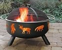 Landmann 28347 Big Sky Fire Pit, Wildlife, Black