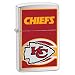 Zippo Lighter NFL KANSAS CITY Chiefs, Brushed Chrome