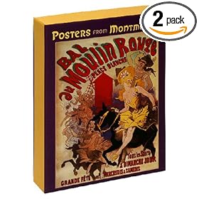 Pomegranate Posters From Montmartre Standard Boxed Note Card Set (Pack of 2)
