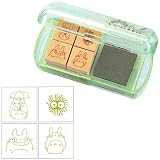 Totoro Stamp Set (4 Wooden Stamps and Ink Pad)