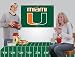 Tailgating Supplies Fan Party Kit University of Miami Hurricanes Officially Licensed