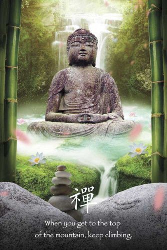 Empire Merchandising 522221 Zen - Buddha Lounge- Motivation Lifestyle Mini-Poster - Druck - Gr&ouml;sse 40 x 50 cm