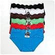 Women's 12-pack Low Rise Bikini Panties with Lace Trim