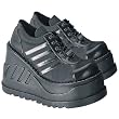 Demonia Shoes Women's STOMP-08 4 1/2" Platform Shoe