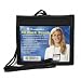 Electronics : (Price/EA)ID Neck Pouch,Convention,Adjustable 48" Cord,4"x3",Black