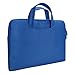 Evecase Laptop Dual Layer Soft Sleeve Bag Carrying Case Briefcase with Handle + Pouch Case and Mouse Pad for HP Stream 13 - Blue