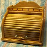 Oak Roll Top Bread Box
