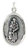 Sterling Silver St. Vincent De Paul Medal 15/16