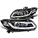 Spec-D Tuning 2LHP-CV12JM-8V2-TM Honda Civic LED Light Bar Projector Headlights Black