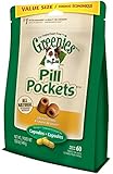 GREENIES PILL POCKETS Treats for Dogs Chicken Flavor - Capsule Size Value Size 15.8 oz. 60 Count