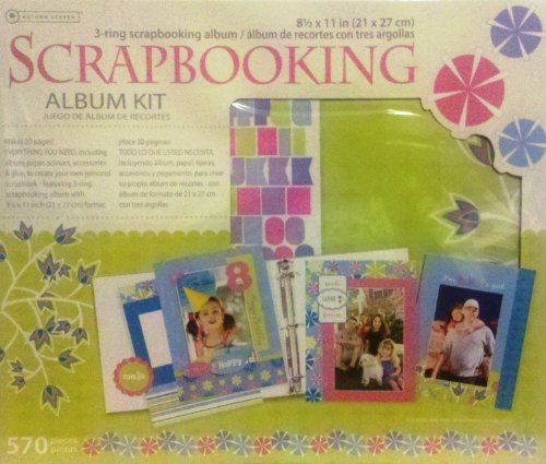 Autumn Leaves 570 Piece Scrapbooking Album Kit 