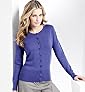 Long Sleeve Ribbed Trim Satin Button Cardigan