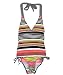 Pink Platinum "Stripe & Dot" 1-Piece Swimsuit (Sizes 4 - 6X) - black, 6x