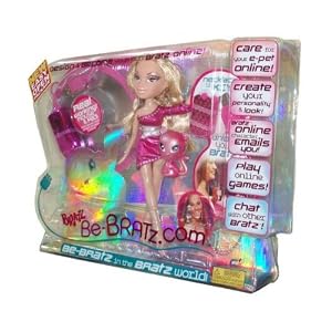 Bratz Be-Bratz.Com Virtual Playset with 10 Inch Doll- Cloe and Pet Plus Real Working Mouse and Pad... by 