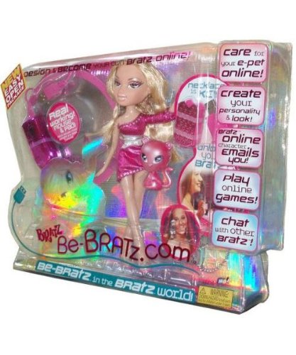Bratz Be-Bratz.Com Virtual Playset with 10 Inch Doll- Cloe and Pet Plus Real Working Mouse and Pad and Necklace Key to Unlock Your Bratz