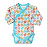 Zutano Lions Long Sleeve Wrap Body, White, 0-3... by Zutano