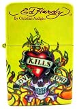 Licensed Ed Hardy Love Kills Slowly Refillable Lighter