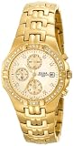 Pulsar Men`s PF8174 Crystal Accented Chronograph Gold Tone Stainless Steel Watch