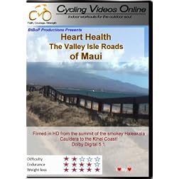 Heart Health. The Valley Isle Roads of Maui. Virtual Indoor Cycling Training / Spinning Fitness and Weight Loss Videos