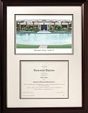 Central Florida Framed Scholar Diploma Frame with Lithograph