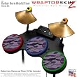 Camouflage Purple Skin by WraptorSkinz fits Guitar Hero 4 World Tour Drum Set for Nintendo Wii, XBOX 360, PS2 & PS3 (DRUMS NOT INCLUDED)