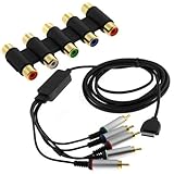 GTMax Gold Plated 5 RCA Component Coupler F/F + 5-RCA HD Component Cable fo ....