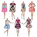 Buytra 7-Pack Barbie Doll Clothes Handmade Wedding Dress Party Gown Clothes Outfits for Girl's Birthday Gift