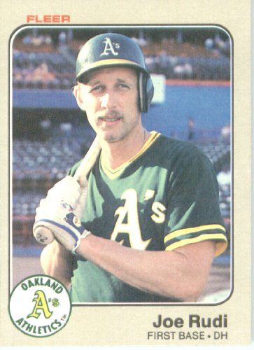 1983 Fleer # 532 Joe Rudi Oakland Athletics Baseball Card