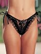 Satin and 15 denier crotchless panty