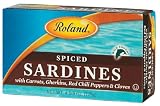 Roland Spiced Sardines With Vegetables, 4.375-Ounce Tins (Pack of 20)