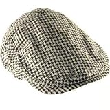 New Houndstooth Weave Ivy Driving Golf Cap Hat * Brown * Large / Extra Large