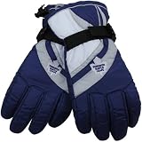 Reebok Toronto Maple Leafs Navy Blue Nylon Ski Gloves (Medium)