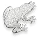 Clear Swarovski Crystal Frog Fashion Pin
