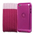 4G Touch Pink Silicone Protective Armour Case + Pink Sock Cover & Screen Protector Kit for New Apple iPod Touch 4th Generation - 8GB 32GB 64GB