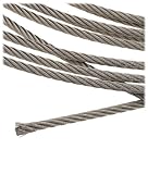 Loos & Co. Stainless Steel 302 Wire Rope 7x19 3/64 270lb Strength #SC04779MC