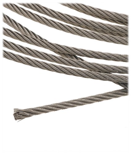 Loos & Co. Stainless Steel 304 Wire Rope 7x7 1/32 140lb Strength #SC03177