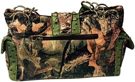 SS Fashion Western Camo Cross Buckle Shoulder Bag (Olive)