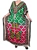 Beach Wear Kaftan Boho Hippy Pink Green Butterfly Printed Maxi Dress Caftans