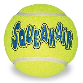 Dog Tennis Ball Air Kong Squeaker Medium Pack of 3