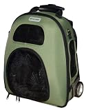 Pet Gear I-GO2 Weekender Roller Backpack, Sage