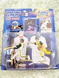 REGGIE JACKSON / OAKLAND A'S & CATFISH HUNTER / OAKLAND A'S 1998 MLB Classic Doubles * Winning Pairs Series * Starting Lineup Action Figures & Exclusive Collector Trading Cards