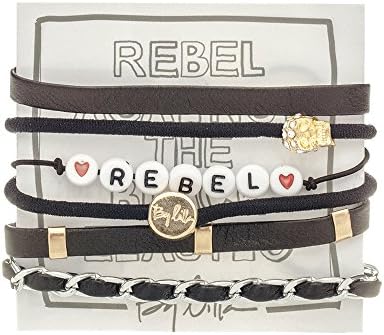 High Fashion Ponytail Holder Rubberband By Lilla | Rebel Hair Tie Bracelet Set
