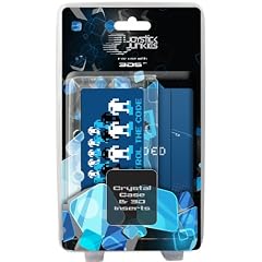 EXSPECT JOYSTICK JUNKIES NINTENDO 3DS CRYSTAL CASE - BLUE [CARDBOARD PACKAGING]