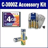 Olympus C-3000Z Digital Camera Accessory Kit includes: T44655 Memory Card, SB201 Battery, SB257 Charger
