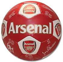 Arsenal Signature Ball - Red And White, Size 5