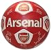 Arsenal Signature Ball - Red And White, Size 5