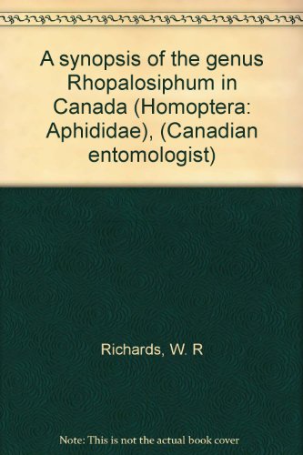A synopsis of the genus Rhopalosiphum in Canada (Homoptera: Aphididae), (Canadian entomologist)