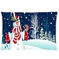 Carl Bing Happy Halloween Gift cotton Pillow Cover Merry Christmas Decorative pillowcase Room 20x30 inch