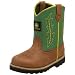 John Deere Kids 186 Boot (Toddler/Little Kid/Big Kid),Tan/Green,8 M US Toddler