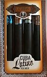 Cuba Gift Set 4 Pieces (Latino 4X35 ml. Copa, Carnaval, Cactus, Maya) Men By Cuba Parfum